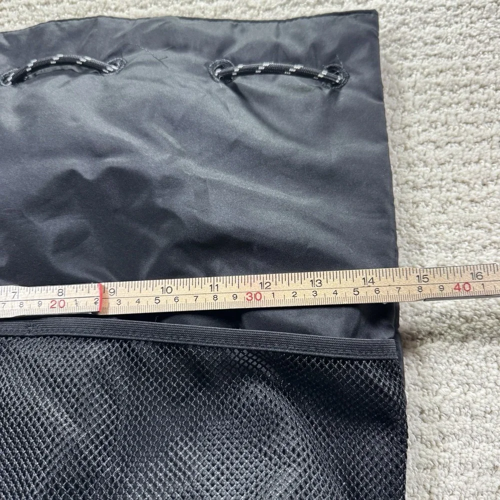 VICTORIA'S SECRET PINK DRAWSTRING MESH BACKPACK‎ PURE BLACK